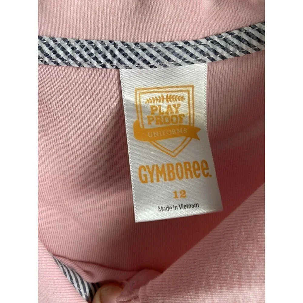 Gymboree‎ Girl’s Size 12 Pink Uniform Top Peter Pan